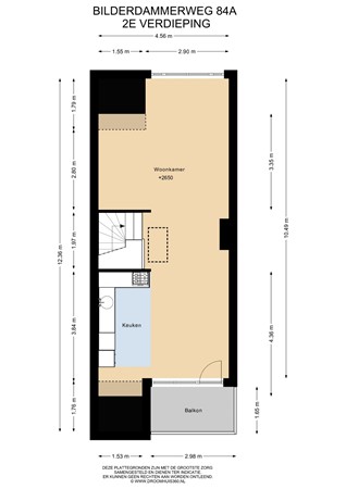 Floorplan - Bilderdammerweg 84A, 1433 HJ Kudelstaart